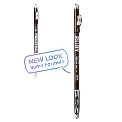 Kiss Go Brow Augenbrauenstift aus Holz Dunkelbraun (6 Stück)