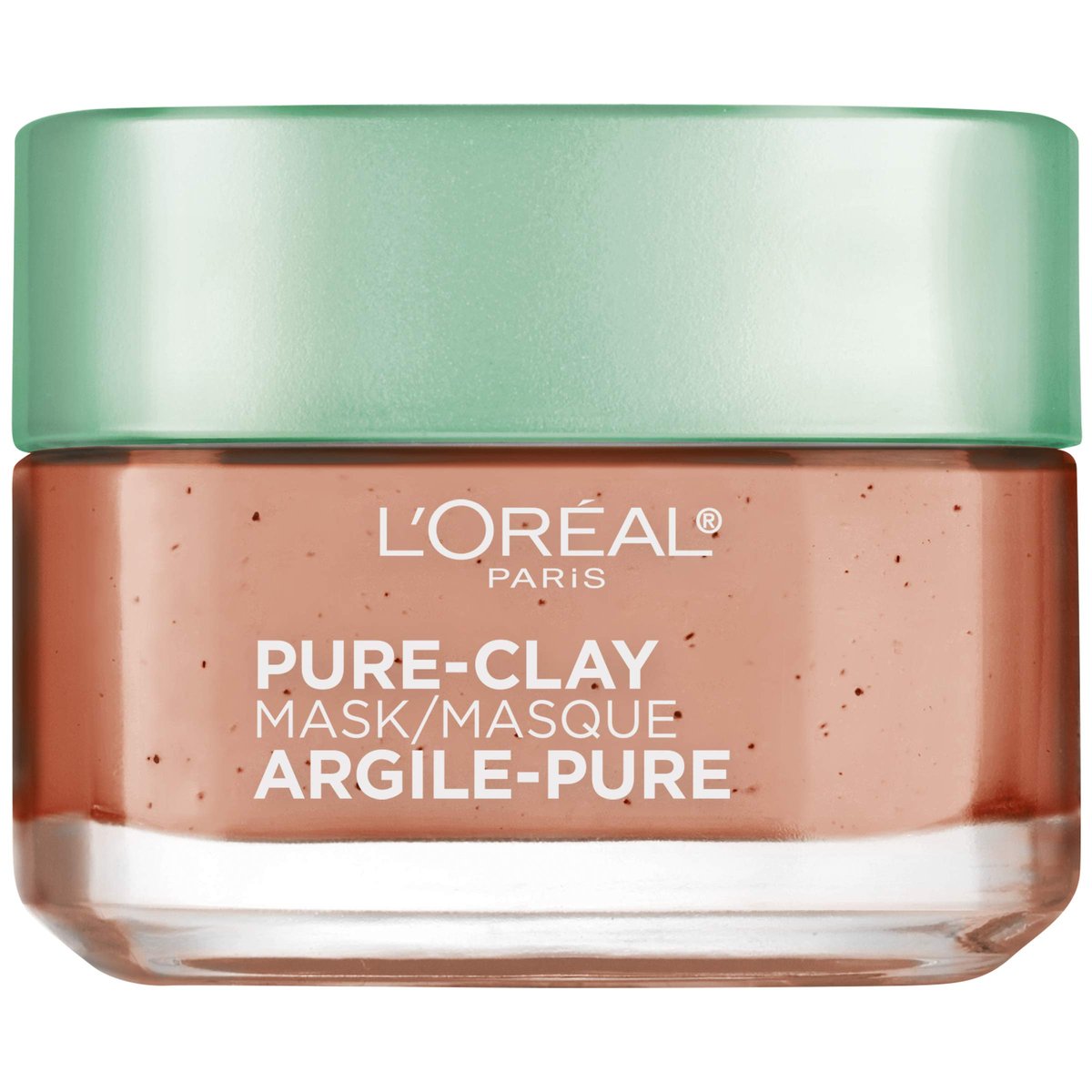 L'Oreal Paris Skin Science Pure Clay Gesichtsmaske mit Rotalge gegen verstopfte Poren – Peeling und Verfeinerung der Poren, 1.7 oz