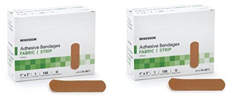 McKesson Performance Verbandpflaster aus Stoffstreifen, 100 Stück (2er-Pack)