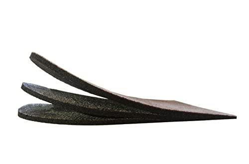 Premium Verstellbare Orthopädische Fersenerhöhung - Hergestellt in den USA - Gegen Fersenschmerzen und Beinlängendifferenzen - Großes 2er-Pack Braun