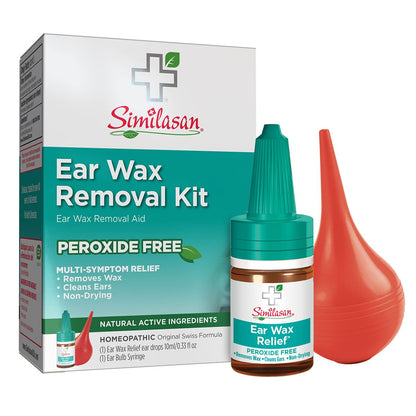 Similasan Ohrenschmalz-Entfernungsset – 0,33 Unzen Tropfen mit Ballonspritze