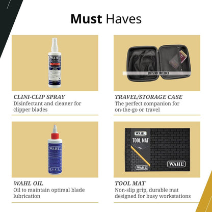 Wahl Professional 5-Star Barber Combo: Legend Clipper & Hero T-Blade Trimmer Set, Schwarz/Gold