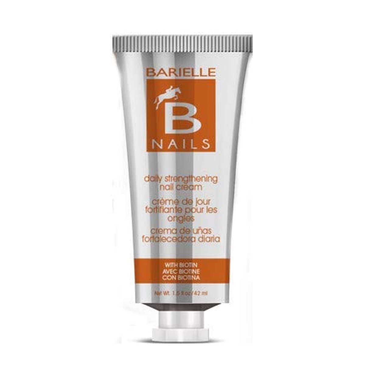 Barielle Nails Tägliche Stärkungscreme für Nägel mit Biotin 42g – Gegen splitternde, brüchige, geriffelte, brechende, weiche und geschädigte Nägel – Macht Nägel stark, gesund und revitalisiert