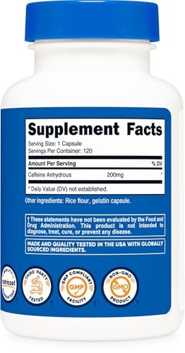 Nutricost L-Tyrosin Pulver 250 g – Reines L-Tyrosin Pulver, 1000 mg pro Portion