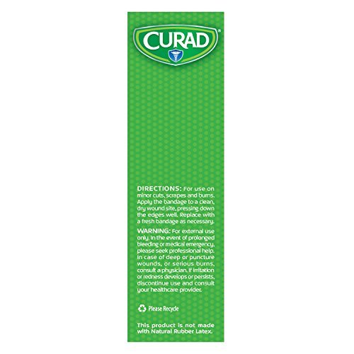 CURAD QuickStop Blutstillende flexible Stoffpflaster, gemischte Größen, 30 Stück