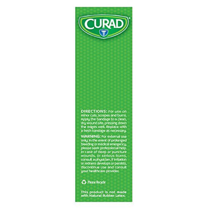 CURAD QuickStop Blutstillende flexible Stoffpflaster, gemischte Größen, 30 Stück