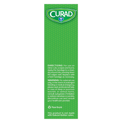 CURAD QuickStop Blutstillende flexible Stoffpflaster, gemischte Größen, 30 Stück