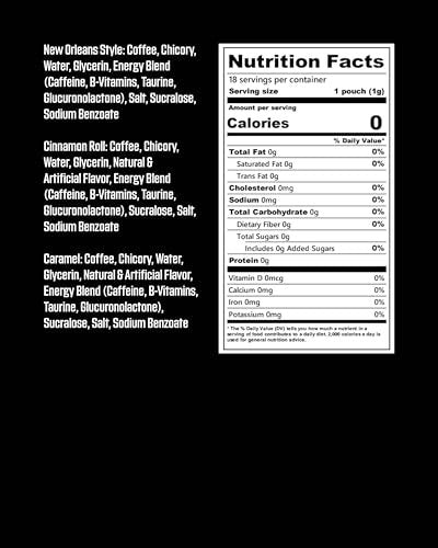 Grinds Kaffeebeutel 18 pro Dose | Neuer 3er-Dosen Probierpaket | Karamell, New Orleans, Zimtschnecke | Koffeinbeutel | Tragbare Energie | Kein Crash, kein Zittern | B-Vitamine | Konzentration | Zuckerfrei