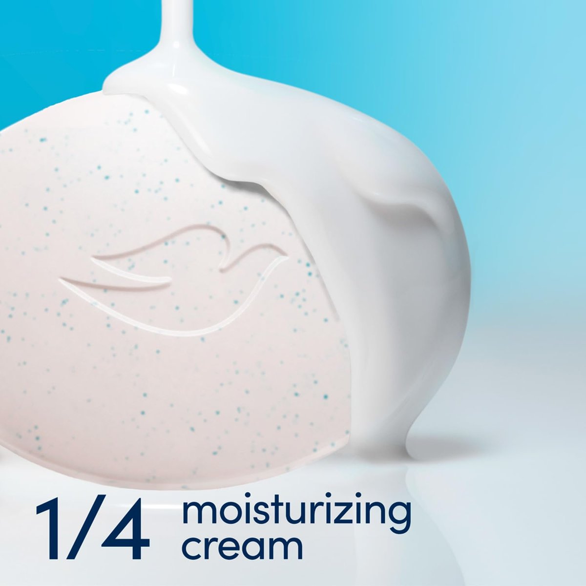 Dove Seifenpack, Sanftes Peeling Beauty Bar 8er-Pack – 3-in-1 Feuchtigkeitsspendende Gesichts-, Körper- & Handseife, 4,75 Oz pro Stück
