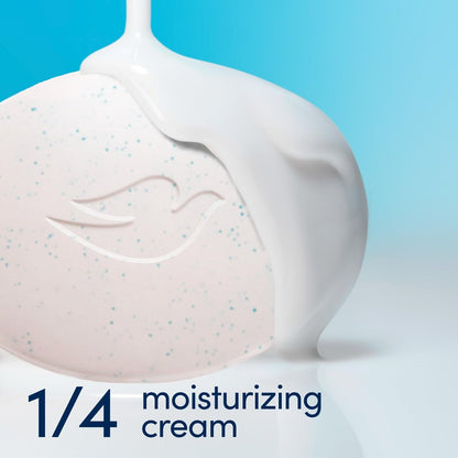Dove Seifenpack, Sanftes Peeling Beauty Bar 8er-Pack – 3-in-1 Feuchtigkeitsspendende Gesichts-, Körper- & Handseife, 4,75 Oz pro Stück