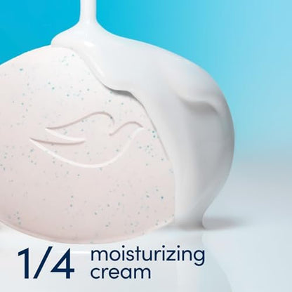 Dove Seifenpack, Sanftes Peeling Beauty Bar 8er-Pack – 3-in-1 Feuchtigkeitsspendende Gesichts-, Körper- & Handseife, 4,75 Oz pro Stück