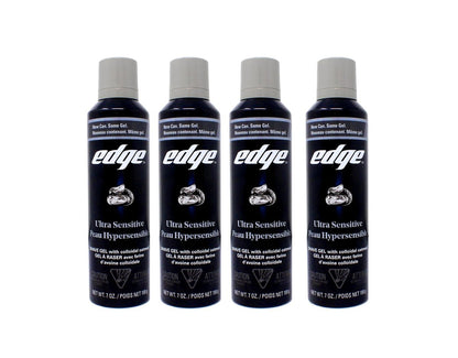Edge Ultra Sensitive Rasiergel, Parfümfrei, 7 oz (4er-Pack)