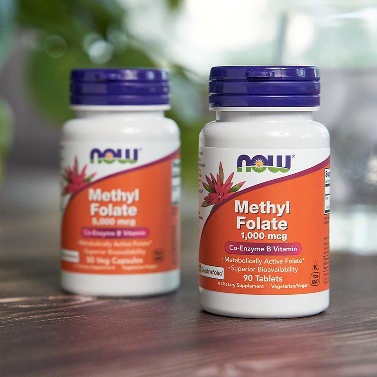 NOW Foods Methylfolat 1.000 mcg – 90 Tabletten, bioaktives Folat (Vitamin B9)