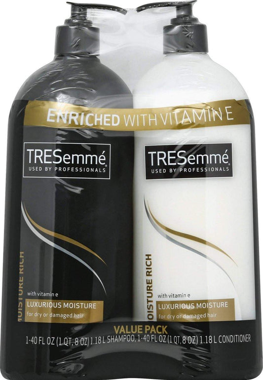 TRESemmé Moisture Rich Luxuriöses Shampoo & Conditioner Sparpaket 2 x 40 oz