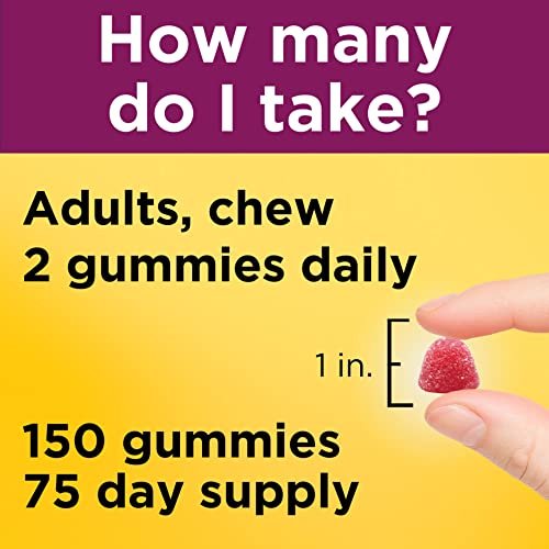 Nature Made Frauen Multivitamin Gummis mit Omega-3 – Tägliche Nährstoffversorgung, 150 Gummis, 75-Tage-Vorrat