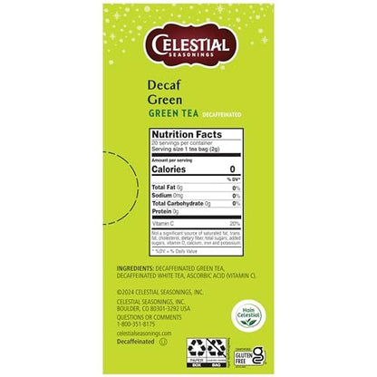 Celestial Seasonings Koffeinfreier Grüner Tee, 20 Teebeutel