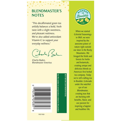 Celestial Seasonings Koffeinfreier Grüner Tee, 20 Teebeutel
