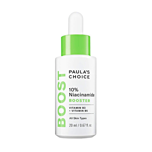 Paula's Choice BOOST 10% Niacinamide Face Serum Booster – Gesichtsserum mit Vitamin B3, Vitamin C & Süßholzextrakt, Porenverfeinernd, für alle Hauttypen, Duftfrei, 20 ml