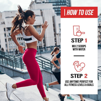 EVL BCAAs Aminosäuren Pulver – BCAA Energie Pre Workout Pulver für Muskelregeneration, schlanken Muskelaufbau und Ausdauer – Erfrischendes Post Workout Getränk mit natürlichem Koffein – Kirsche Limette