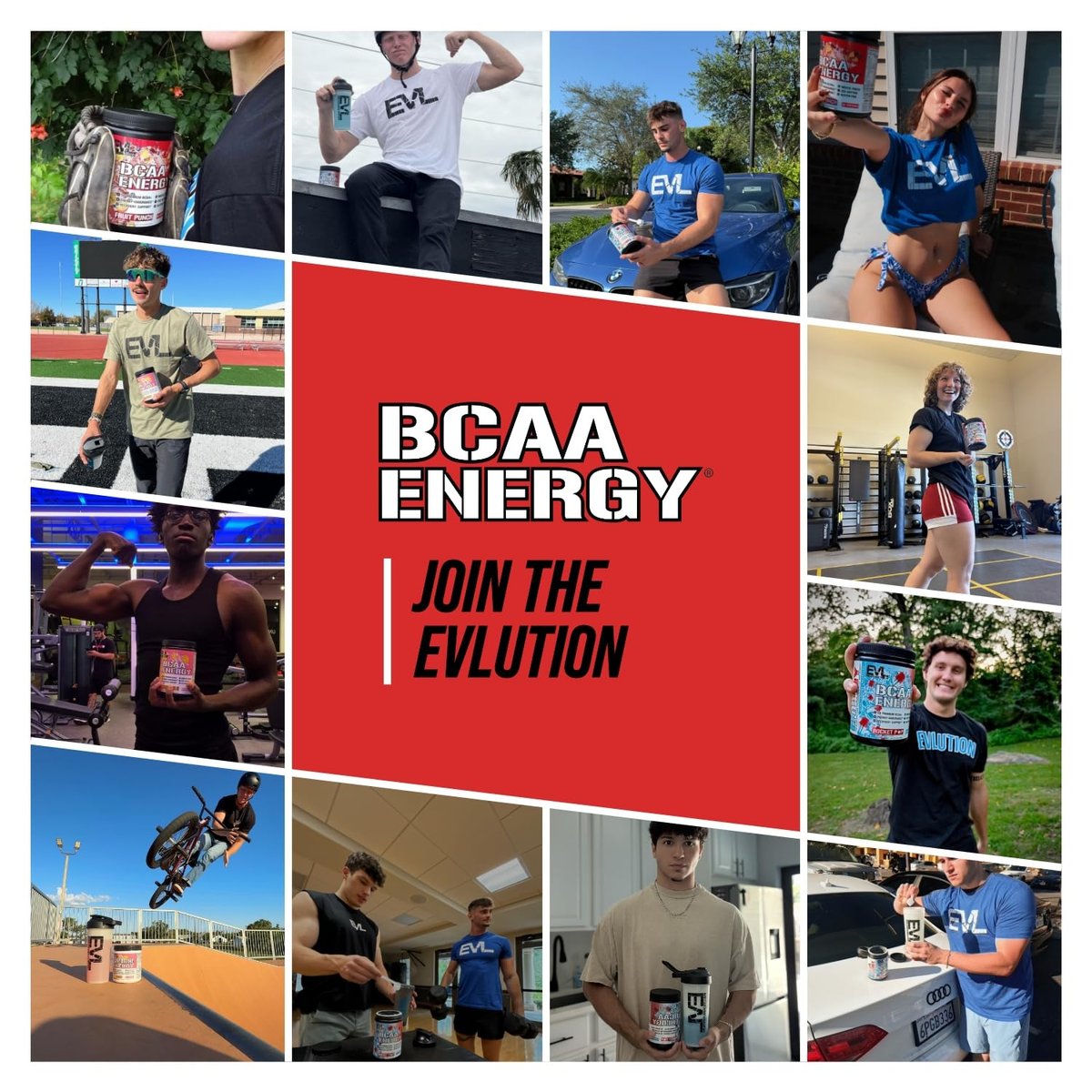 EVL BCAAs Aminosäuren Pulver – BCAA Energie Pre Workout Pulver für Muskelregeneration, schlanken Muskelaufbau und Ausdauer – Erfrischendes Post Workout Getränk mit natürlichem Koffein – Kirsche Limette