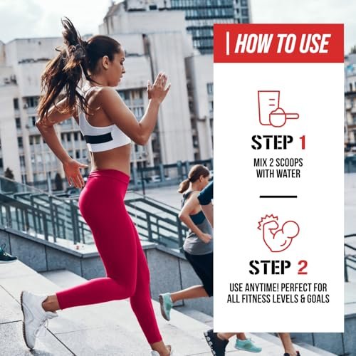EVL BCAAs Aminosäuren Pulver – BCAA Energie Pre Workout Pulver für Muskelregeneration, schlanken Muskelaufbau und Ausdauer – Erfrischendes Post Workout Getränk mit natürlichem Koffein – Kirsche Limette