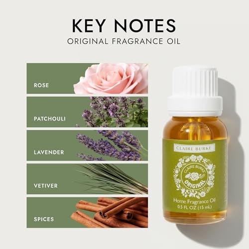 Claire Burke Original Duftöl – Reine ätherische Öle für Diffuser und Duftwärmer – Home Essentials für Potpourri & Aromatherapie, 0,5 fl oz