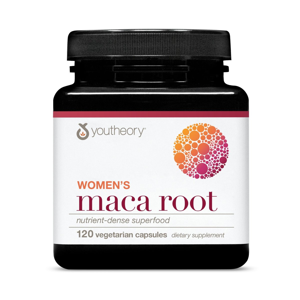 Youtheory Maca-Wurzel für Frauen – Vegane Energie- & Wechseljahre-Unterstützung mit peruanischem Ginseng – Premium-Nahrungsergänzung für Frauen – Laktose-, Soja- & Glutenfrei – 120 vegane Kapseln