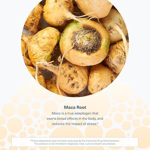 Youtheory Maca-Wurzel für Frauen – Vegane Energie- & Wechseljahre-Unterstützung mit peruanischem Ginseng – Premium-Nahrungsergänzung für Frauen – Laktose-, Soja- & Glutenfrei – 120 vegane Kapseln