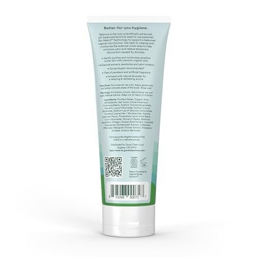 Good Clean Love Balance pH-ausgeglichene Intimwaschlotion für Frauen, sanfte Reinigung, reduziert Trockenheit & Geruch, 237 ml