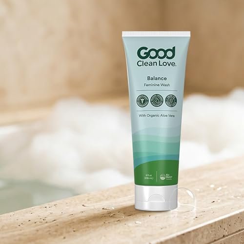 Good Clean Love Balance pH-ausgeglichene Intimwaschlotion für Frauen, sanfte Reinigung, reduziert Trockenheit & Geruch, 237 ml