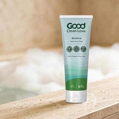 Good Clean Love Balance pH-ausgeglichene Intimwaschlotion für Frauen, sanfte Reinigung, reduziert Trockenheit & Geruch, 237 ml