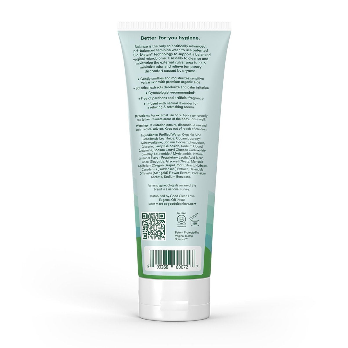 Good Clean Love Balance pH-ausgeglichene Intimwaschlotion für Frauen, sanfte Reinigung, reduziert Trockenheit & Geruch, 237 ml
