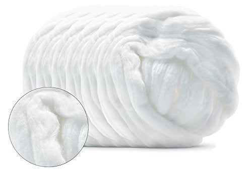 BAR5F Baumwollrolle 40 Fuß | 100% reine Baumwolle für Salons, professionelle Beauty-Anwendungen & Körperpflege | Verpackt in wiederverschließbarem Beutel mit Spender