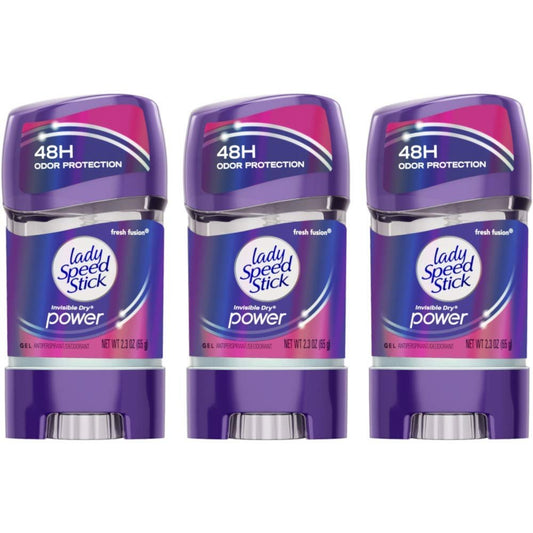 Lady Speed Stick 48h Antitranspirant-Deo Gel Fresh Fusion 2,30 oz (3er-Pack)
