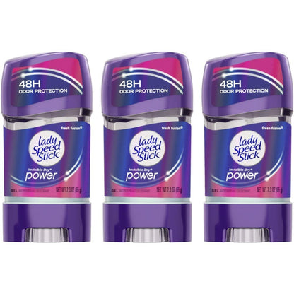 Lady Speed Stick 48h Antitranspirant-Deo Gel Fresh Fusion 2,30 oz (3er-Pack)