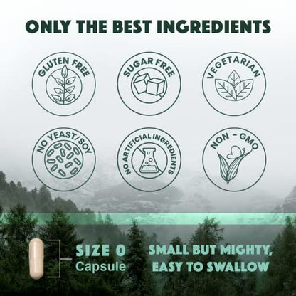 Natural Rhythm Triple Calm Magnesium Komplex – 120 Kapseln, chelatiertes Magnesiumglycinat, -taurat & -malat, hoch bioverfügbar, für Schlaf, Stress, Muskeln & Herz, Nicht-GVO, Vegan
