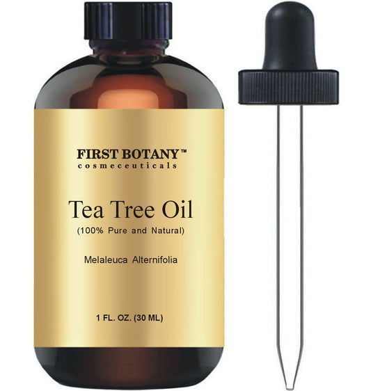 100% reines australisches Teebaumöl von First Botany – 30 ml mit hohem Terpinen-Gehalt zur Bekämpfung von Akne, Nagelproblemen und Schuppen