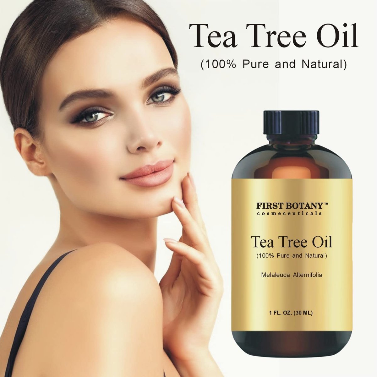 100% reines australisches Teebaumöl von First Botany – 30 ml mit hohem Terpinen-Gehalt zur Bekämpfung von Akne, Nagelproblemen und Schuppen
