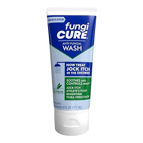 FUNGICURE Medicated Anti-Fungal Jock Itch Wash, 6 Fl Oz - Wirksame Behandlung gegen Juckreiz und Pilzinfektionen