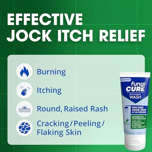 FUNGICURE Medicated Anti-Fungal Jock Itch Wash, 6 Fl Oz - Wirksame Behandlung gegen Juckreiz und Pilzinfektionen