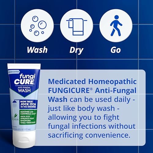 FUNGICURE Medicated Anti-Fungal Jock Itch Wash, 6 Fl Oz - Wirksame Behandlung gegen Juckreiz und Pilzinfektionen