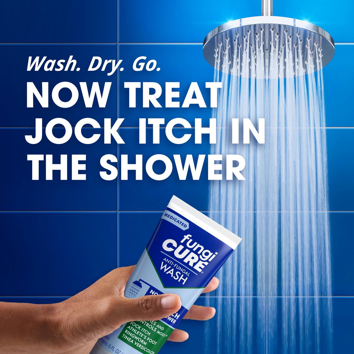 FUNGICURE Medicated Anti-Fungal Jock Itch Wash, 6 Fl Oz - Wirksame Behandlung gegen Juckreiz und Pilzinfektionen