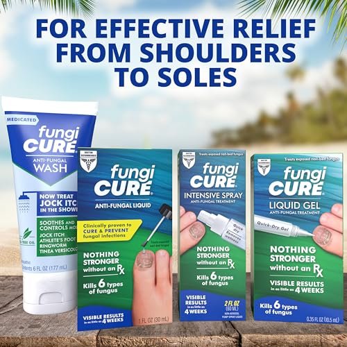 FUNGICURE Medicated Anti-Fungal Jock Itch Wash, 6 Fl Oz - Wirksame Behandlung gegen Juckreiz und Pilzinfektionen
