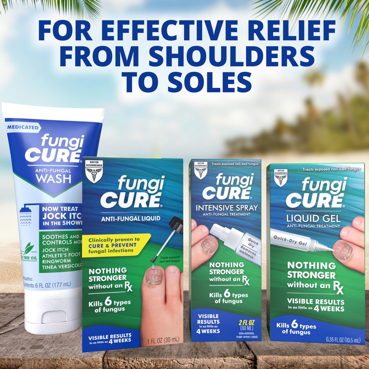 FUNGICURE Medicated Anti-Fungal Jock Itch Wash, 6 Fl Oz - Wirksame Behandlung gegen Juckreiz und Pilzinfektionen