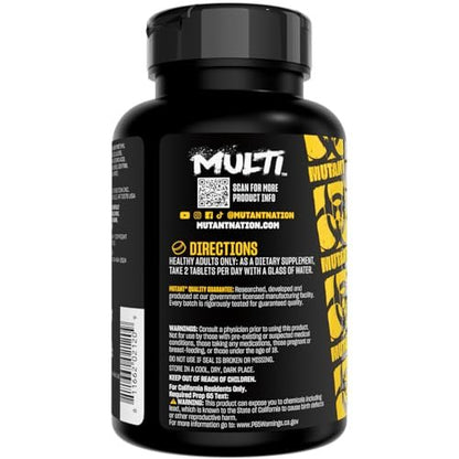 Mutant Multi - Hochwirksame Vitamine mit über 75 Inhaltsstoffen für intensives Krafttraining, 60 Tabletten