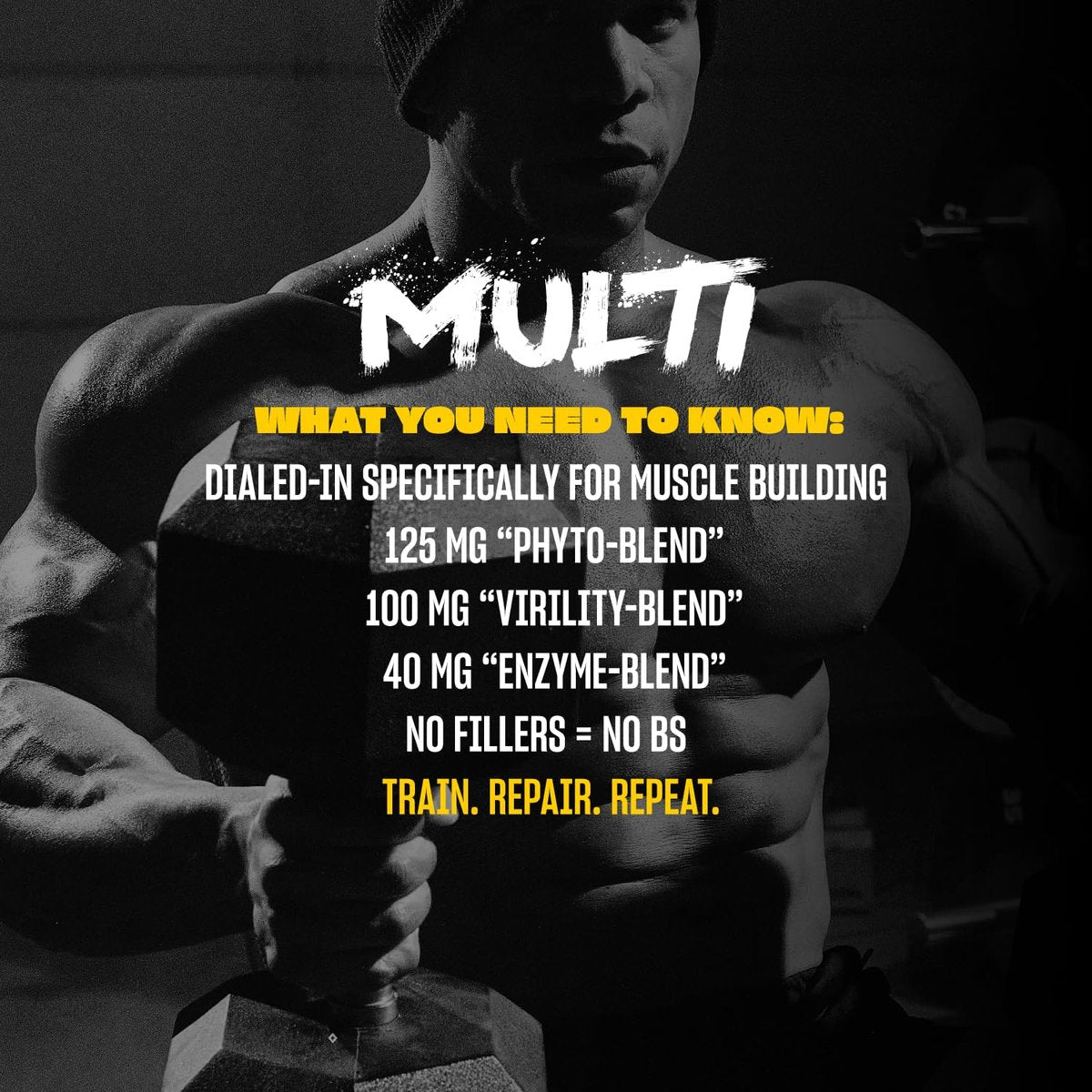 Mutant Multi - Hochwirksame Vitamine mit über 75 Inhaltsstoffen für intensives Krafttraining, 60 Tabletten