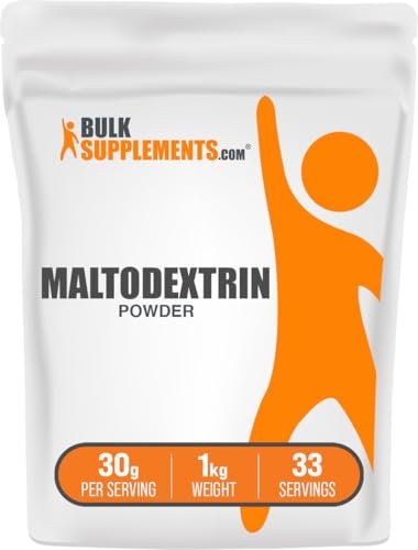 Maltodextrin Pulver von BulkSupplements – Energie-Boost, geschmacksneutral & glutenfrei, 30 g pro Portion, 1 kg (2,2 lb)