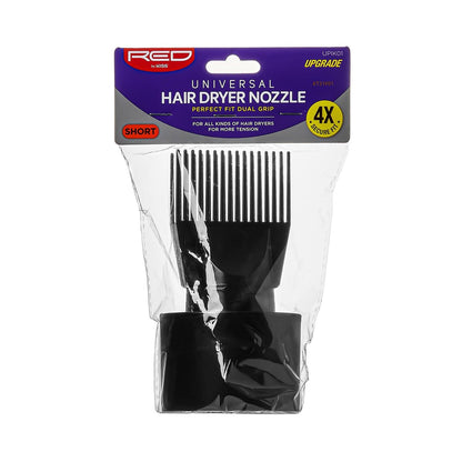 RED by KISS Universal Haartrockner-Düse Perfect Fit Dual Grip Kurz UPIK01 - Passend für die meisten Haartrockner