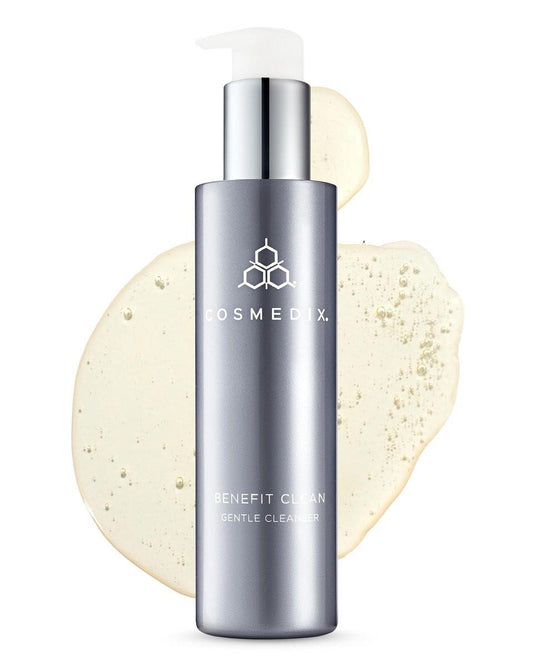 COSMEDIX Benefit Clean Gentle Face Wash Gel – Feuchtigkeitsspendender Reiniger für Frauen & Männer – Gesichtsreiniger & Porenverfeinerer für alle Hauttypen – Make-up Entferner für strahlende Haut – 150 ml / 5 fl oz