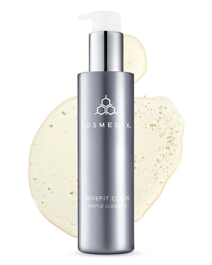 COSMEDIX Benefit Clean Gentle Face Wash Gel – Feuchtigkeitsspendender Reiniger für Frauen & Männer – Gesichtsreiniger & Porenverfeinerer für alle Hauttypen – Make-up Entferner für strahlende Haut – 150 ml / 5 fl oz